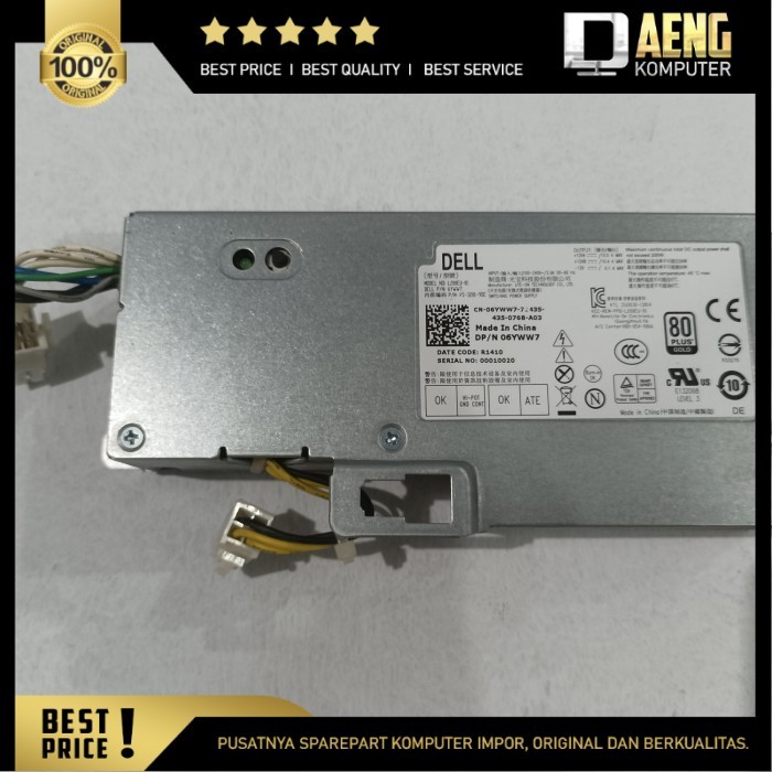 PSU Power Suplay PC built up Dell Optiplex 390 990 3010 7010 9010 USFF