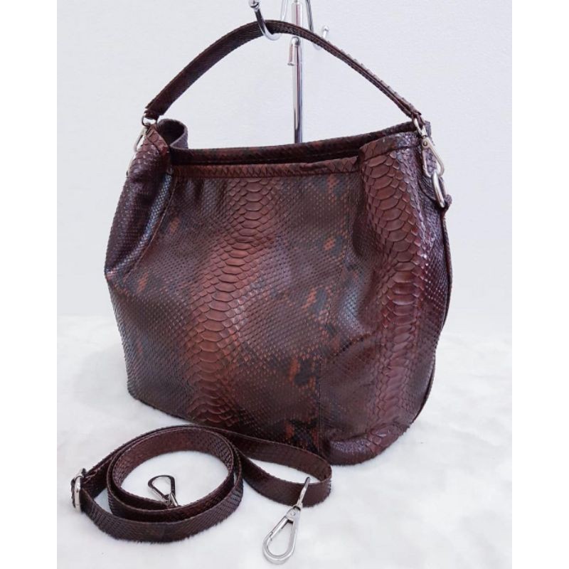 Tas Kulit Ular Piton Asli Wanita TAS BONI KULIT PHYTON ORIGINAL