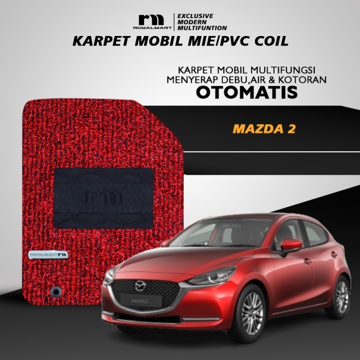 Royal Mart - Karpet Mobil Mazda 2 Full Set / Carpet Mie Bihun Premium Keset PVC Anti Slip Aksesoris 
