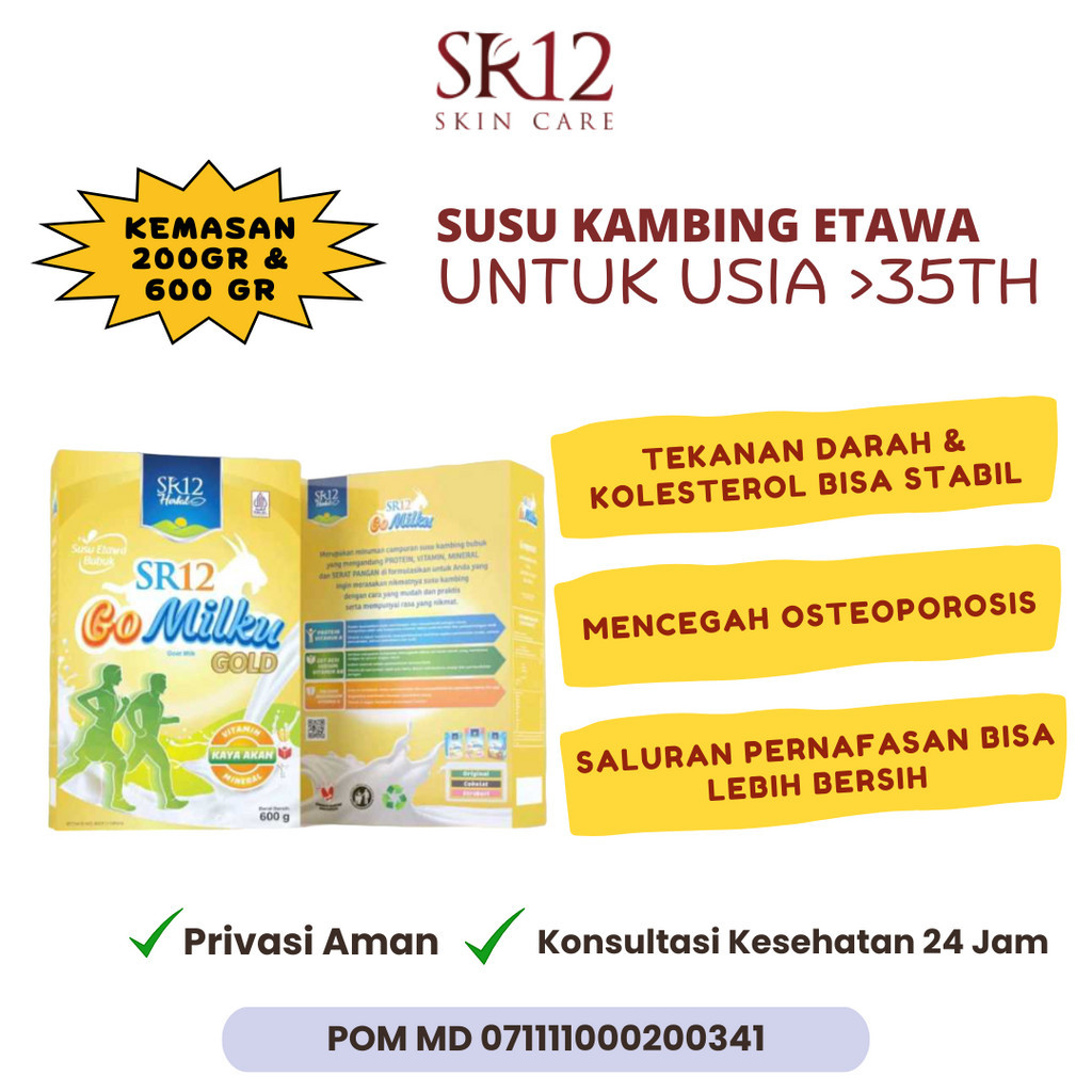 

Susu Kambing Etawa Gomilku Gold SR12 Go Milku Rasa Original