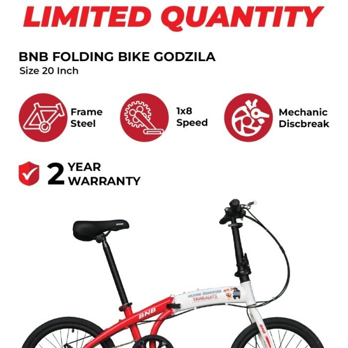 sepeda lipat 20 BNB folding bike 20inch