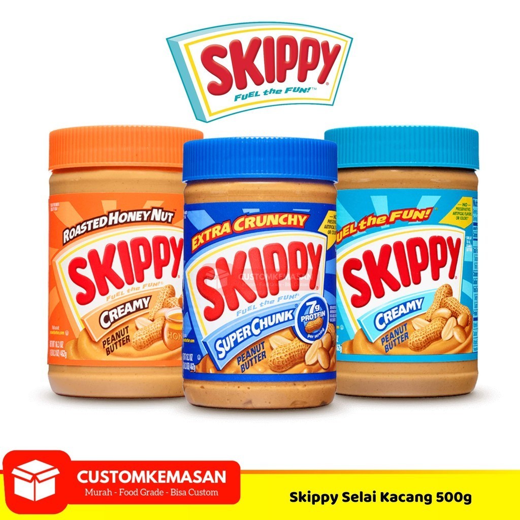 

Skippy Peanut Butter 500g / Peanut Butter / Selai Kacang Skippy / Skippy Peanut Butter / Selai Kacang Chunky / Skippy Creamy