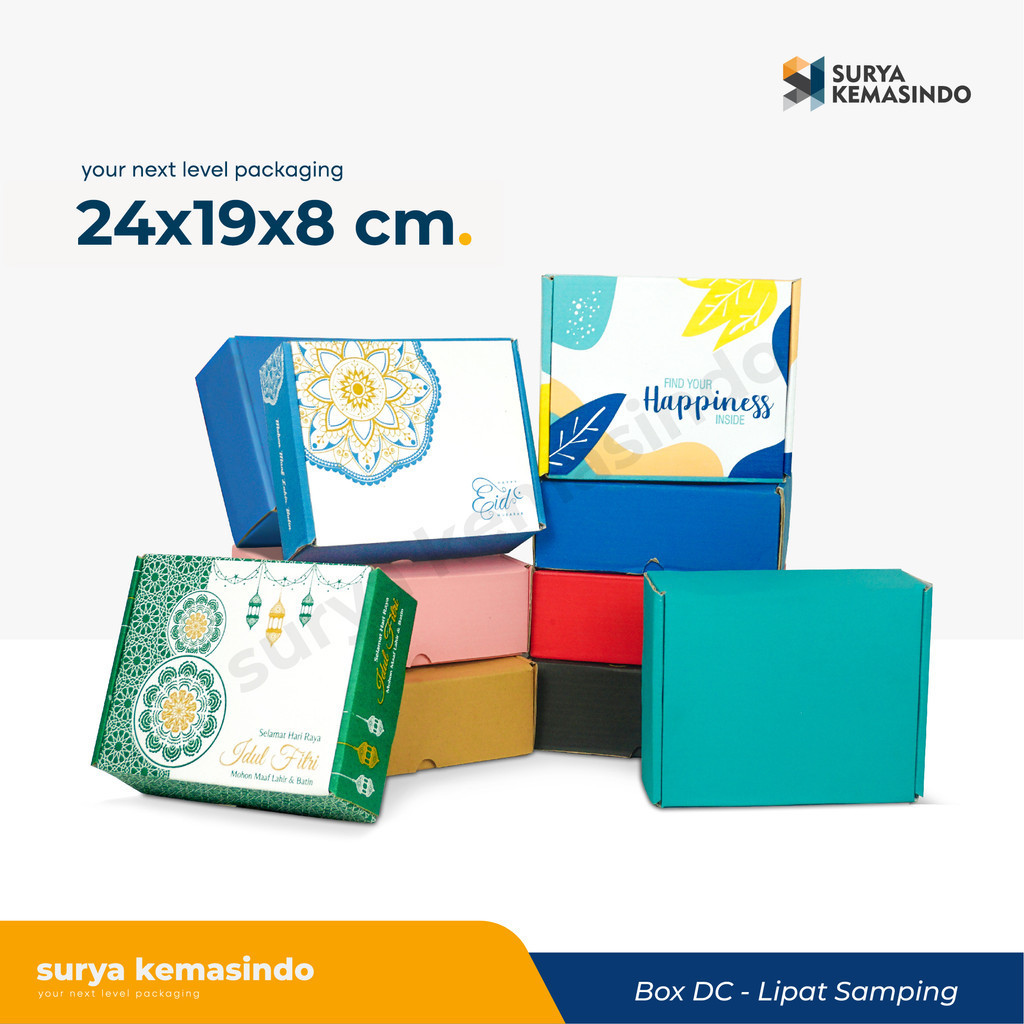 

Box 24x19x8 cm Kardus/kemasan/Hampers/box hoodie/box mukena/box hijab/idul fitri/eid mubarak/box lebaran/box parcel/tinggi8