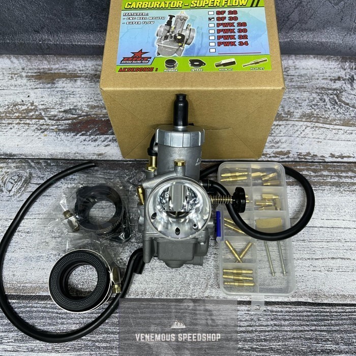 SUPER FLOW CARBURATOR KARBU KARBURATOR BRT PE 28 - PE 30 ORIGINAL TERBARU