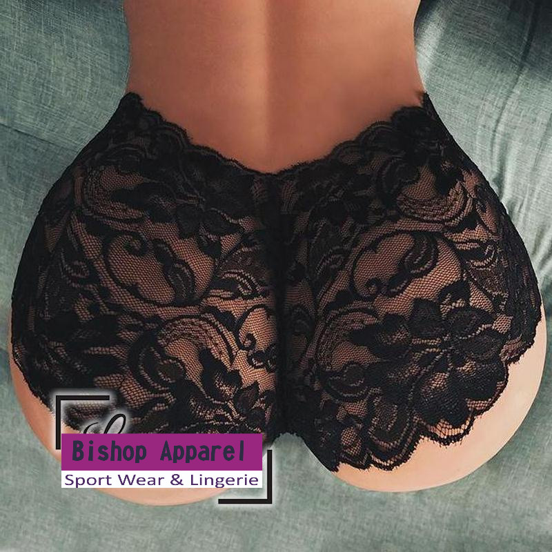 Celana Dalam Wanita Boxer Seksi Lace Transparant G String Premium Jumbo