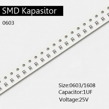 Capacitor 0603 1UF smd 1608 105 25v Kapasitor AD16 Original Quality