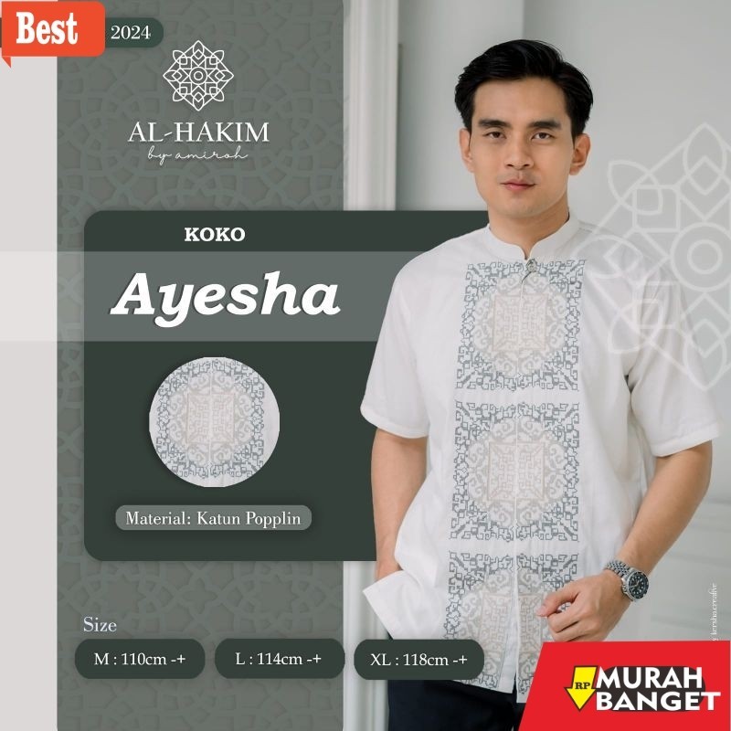 Baju muslim pria pendek- KOKO AYESHA • KOKO KANZ • KOKO AQIB ORI AL HAKIM by AMIROH | Baju Koko Leng