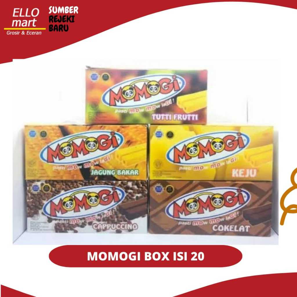 

Momogi Stick 5gr Momogi 500an Box Cappucino Choco Jagung Bakar Keju Tuti Fruti