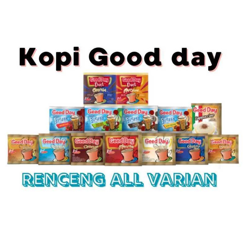 

Kopi Good Day All Varian Goodday Cappucino Godday Freze Godday Orignal