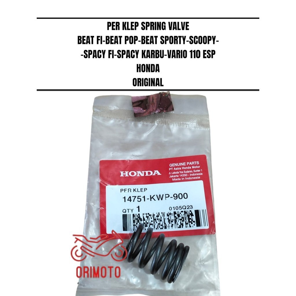 PER PIR KLEP SPRING VALVE BEAT FI POP SPORTY SCOOPY SPACY FI KARBU VARIO 110 ESP 14751-KWP-900 HONDA