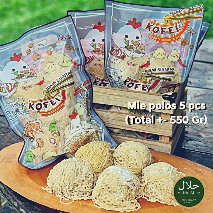 

Mie / Bakmi telur mentah 500gr frozen Bakmi kofei
