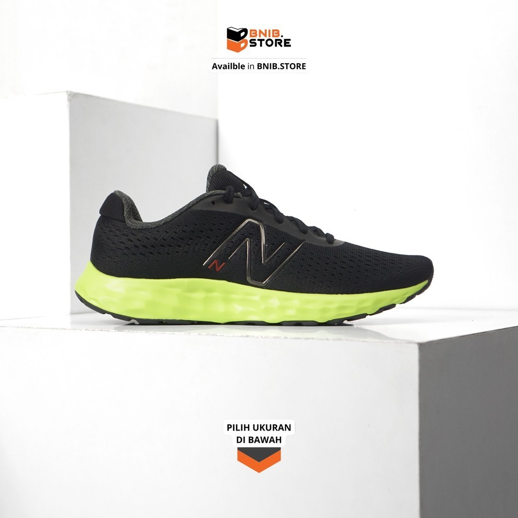 Sepatu Lari NB 520 V8 Black Volt Original