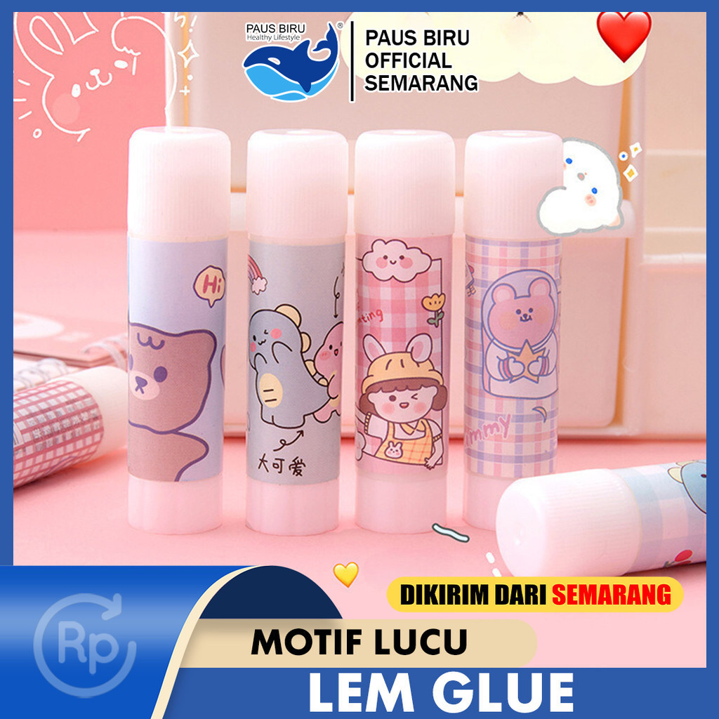 

Paus Biru - AIMILO Lem Glue Stick / Lem Kertas Stick / Lem Putar Katakter / Lem Batang Motif Kartun Lucu