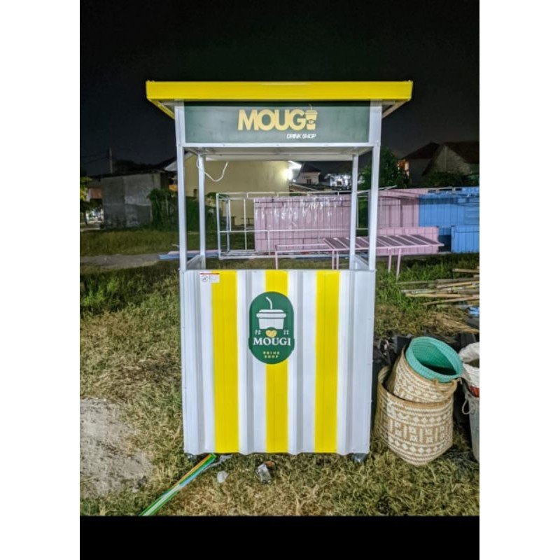 

FROMO SLE SPESIAL Gerobak Booth Kontainer 100x50x200