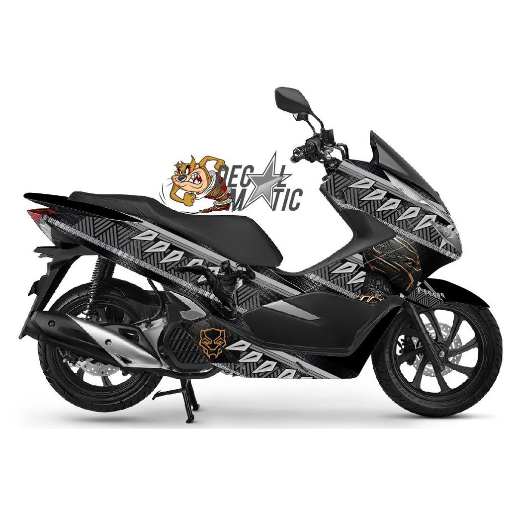 Stiker PCX 150 Full Body - Decal Full Body Motor Honda PCX 150  PCX 160 PCX 2025 BlackPanther
