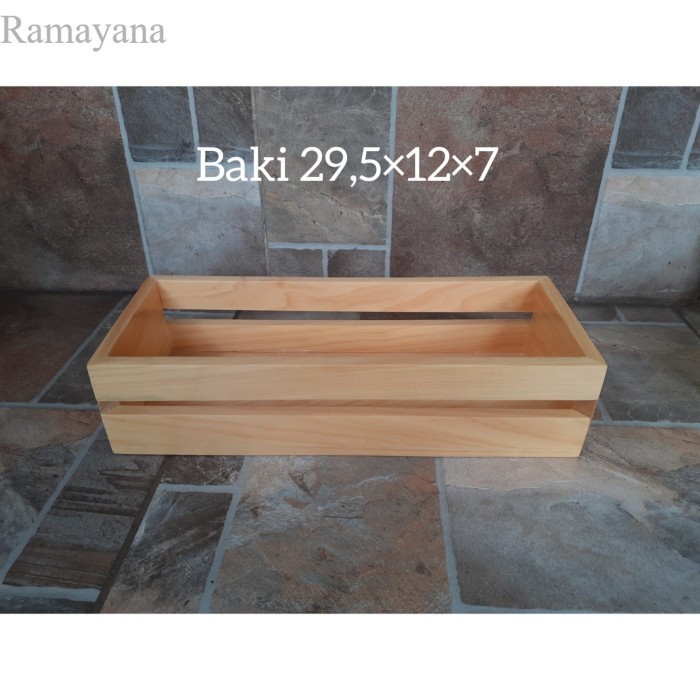 

Baki Serbaguna /Baki Kayu Pinus/Baki Toples/ Nampan Toples 9cm murah