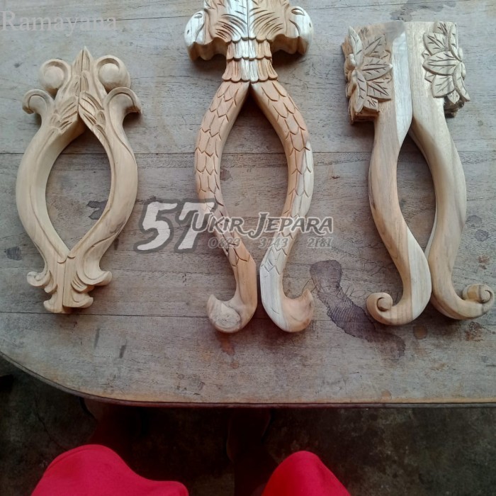 

Hendel pintu unik bahan kayu jati - Gagang pintu ukir asli jepara Murah