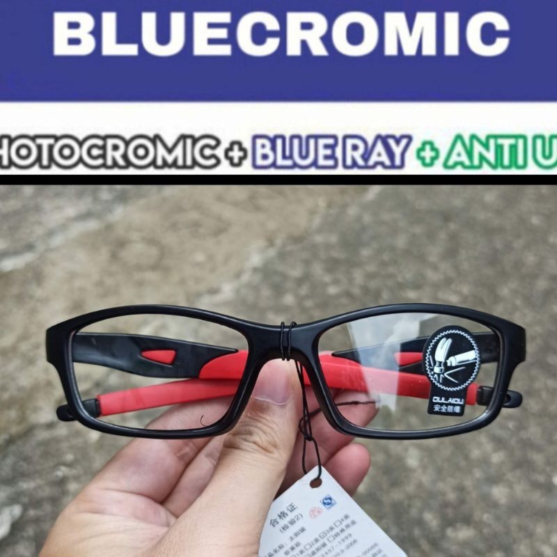 Baru kacamata bluecromic minus pria sporty