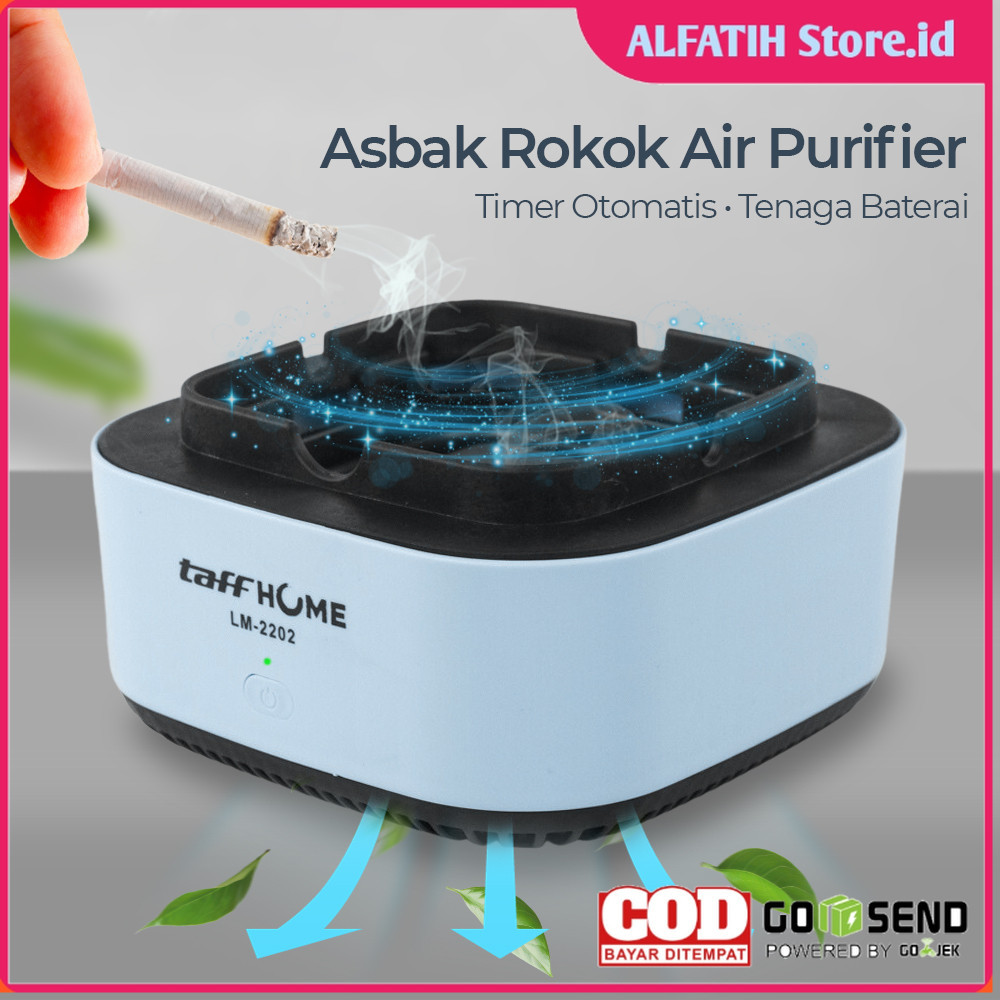 TaffHOME Asbak Rokok Air Purifier Filter Cigar Ashtray - LM-2202 - Blue - 7RHAR2BL