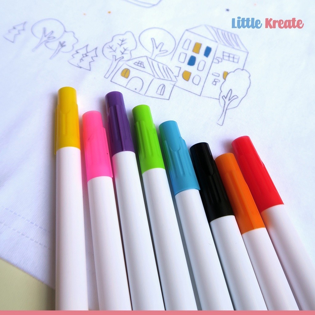 

new Fabric Marker / Spidol untuk Kain Baju Kaos / Mainan Edukasi