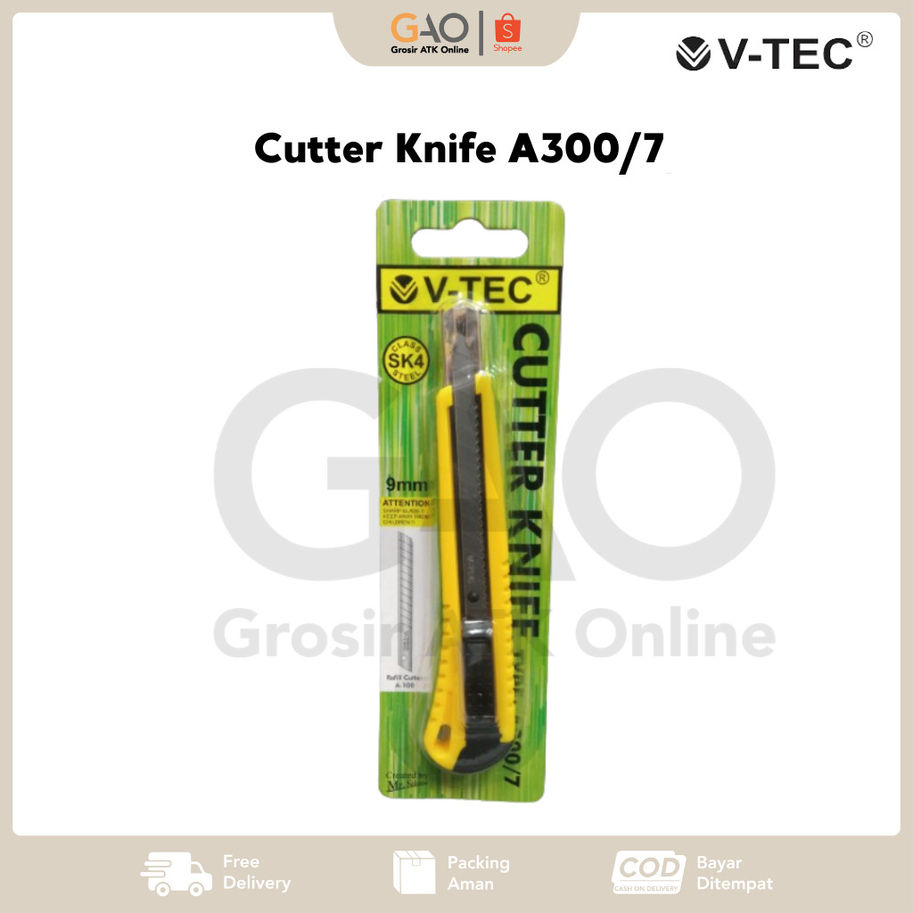 

Cutter Knife V-Tec Cutter Pemotong kertas V-Tec A300/7