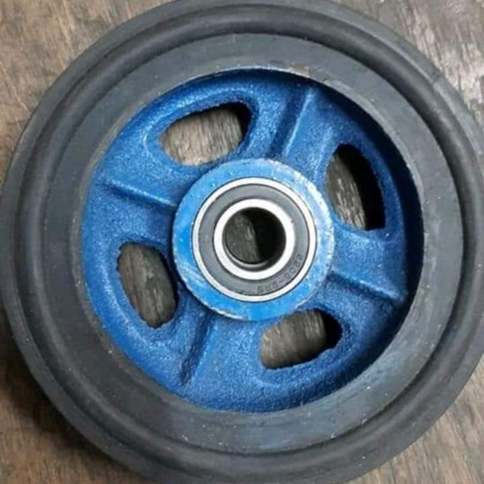 Roda Lori / Roda Troli 8 inch Jari Jari Besi Untuk Lori 800 kg