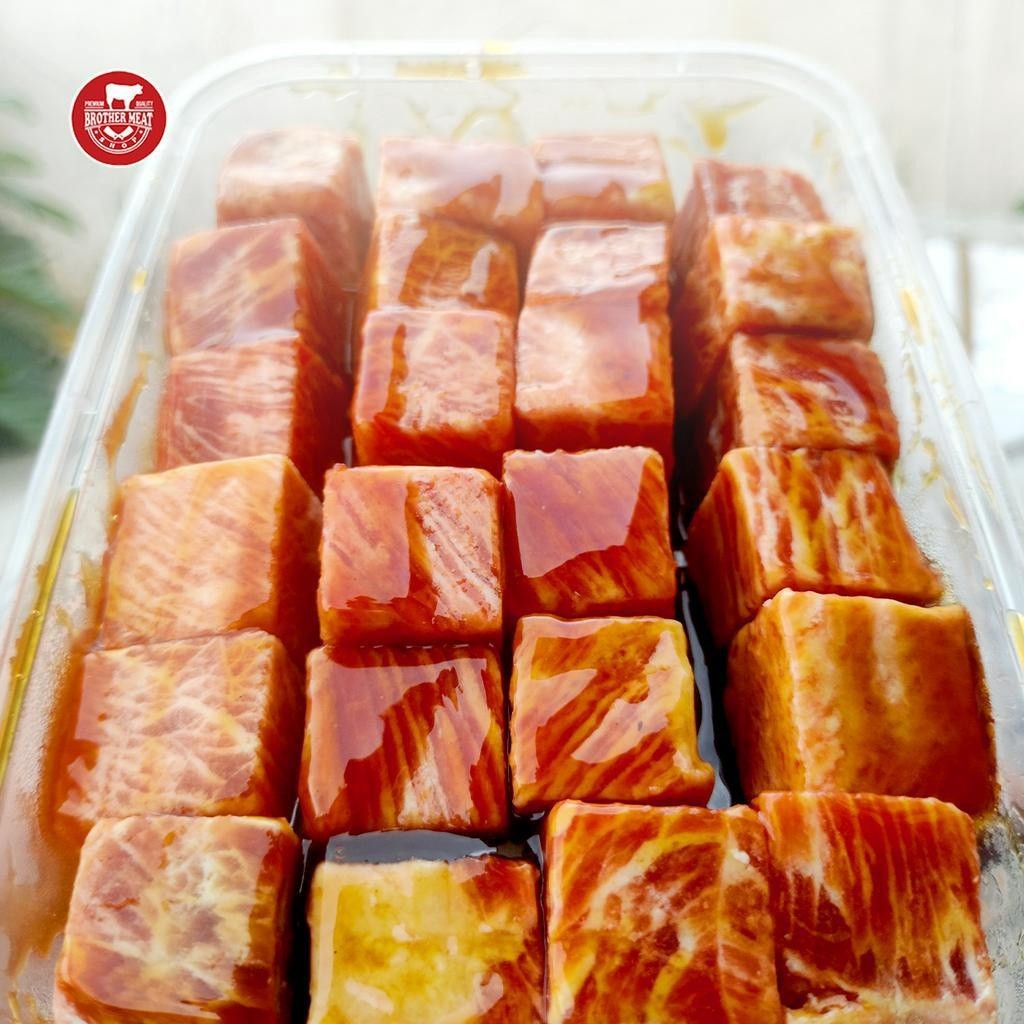 

Beef Saikoro Marinasi 500gr, Saikoro Meltique dengan Saus Marinasi Halal