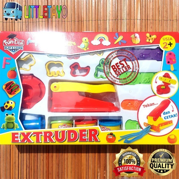 MAINAN LILIN FUNDOH FUN DOH EXTRUDER PLAY DOH MASAK MASAKAN ORIGINAL - Biasa (Plastik) -OSC25