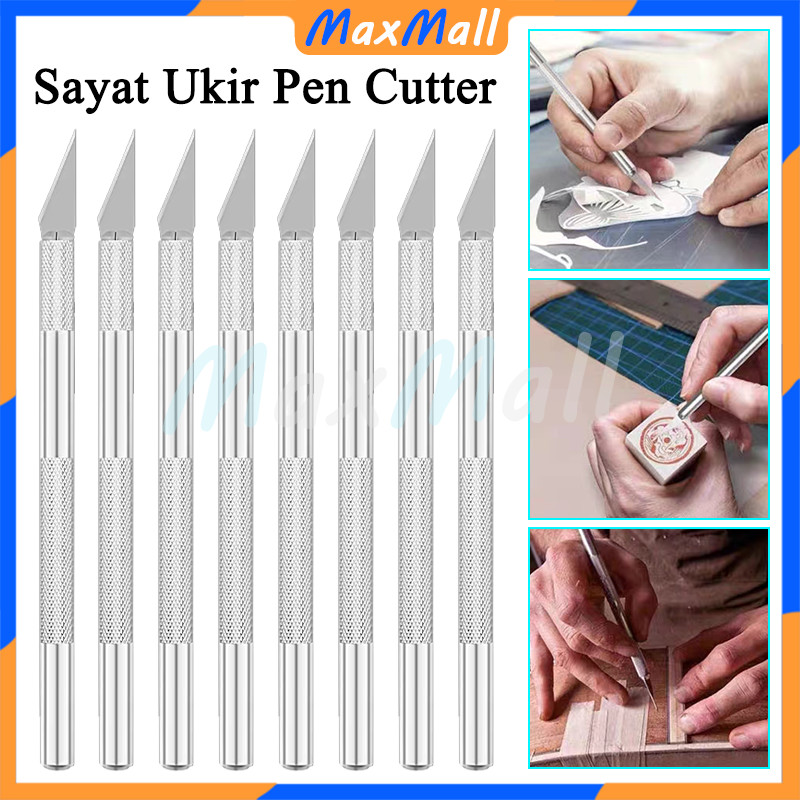 

Hobby Crafting Art Knife Metal Handl Pisau Bonsai Carving Knife Pisau Ic Pen-Type Precision Art