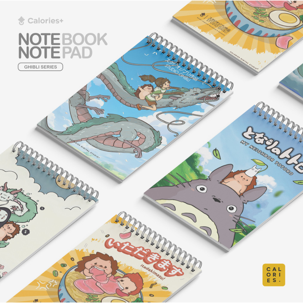 

Notebook & Sketchbook Studio Ghibli By ᴄᴀʟᴏʀɪᴇs sᴛᴜᴅɪᴏ ® #ntsg