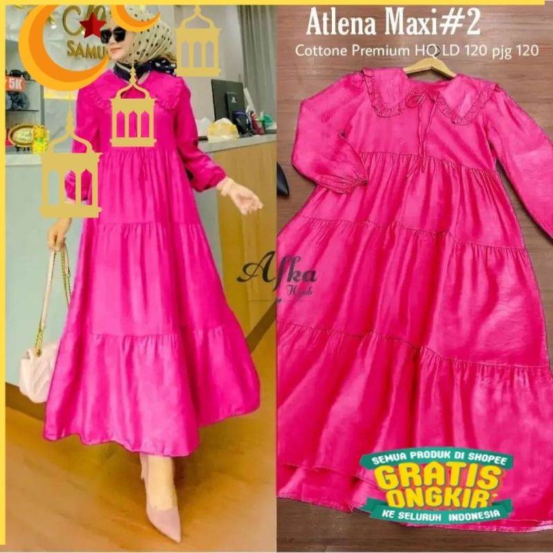 Midi dress MJS rayon twill Midi dress muslim Midi skirt Midi dress korea Midi dress jumbo/ anak keci