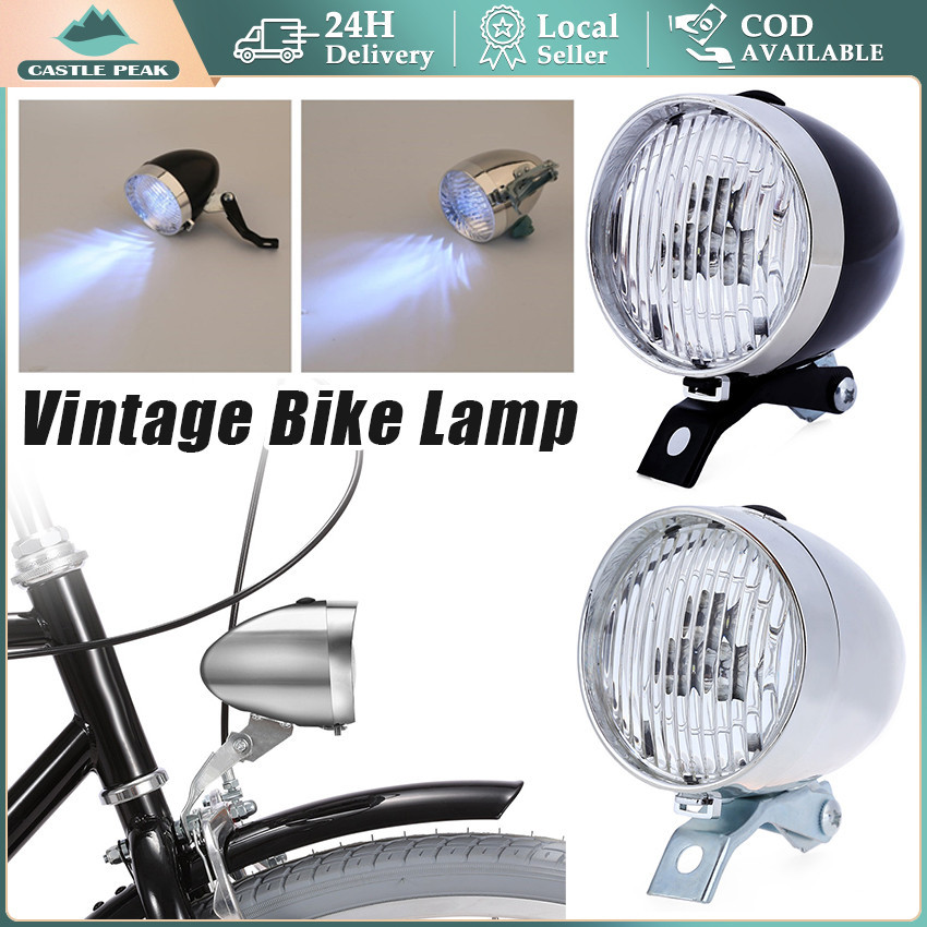 Lampu Depan Sepeda LED Model Klasik MTB Ontel Vintage Retro Onthel Pit Jadul Unto Jengki Minion