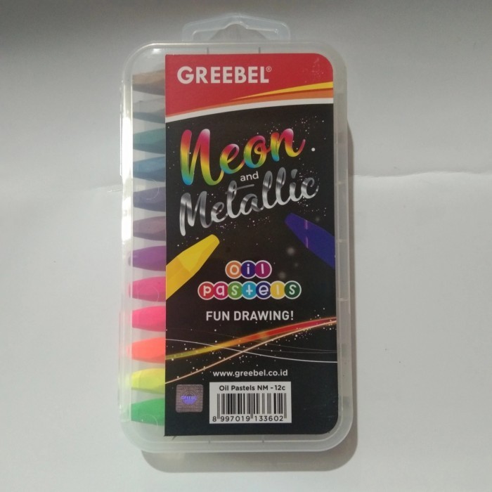 

CRAYON NEON METALIC 12 WARNA | CRAYON GREEBEL 12 WARNA NEON METALIC