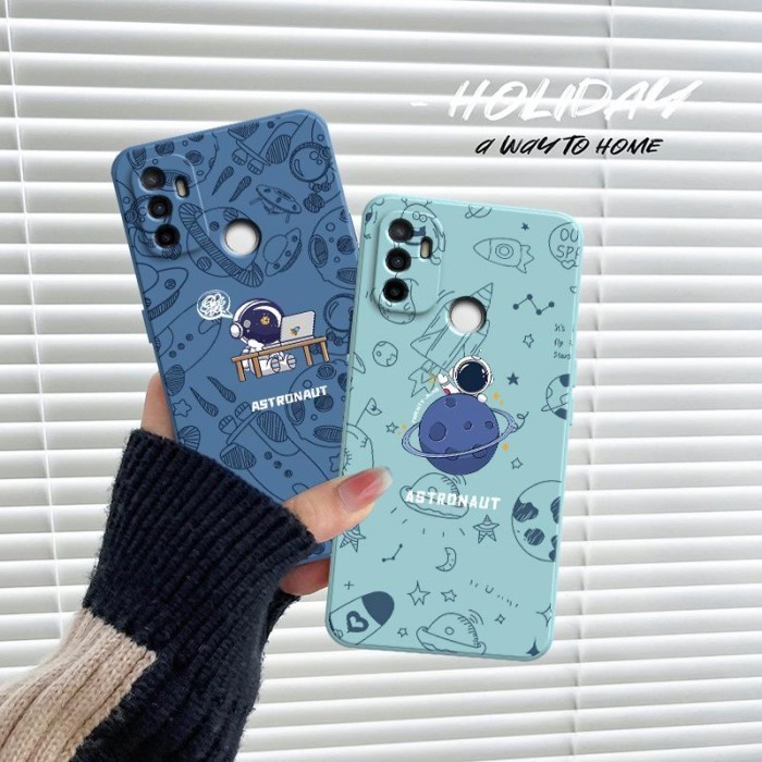 Softcase Oppo A33 / A53 Lovely ASTRONAUT Silicone Square FREE TALI