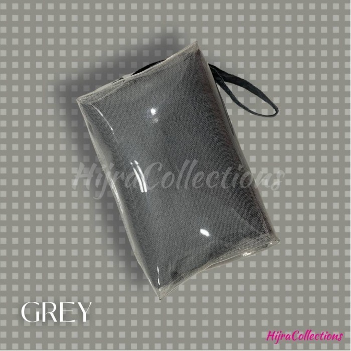 Ambar Mukena Travel Anak Parasut Pouch Mika - Grey