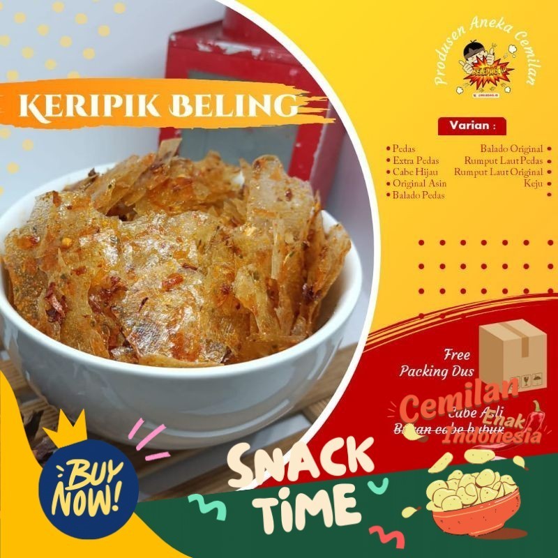 

PROMO SPESIAL BELEDAGID Keripik beling 1kg Bisa mix 2 varian GRATIS 1 pcs cemilan random