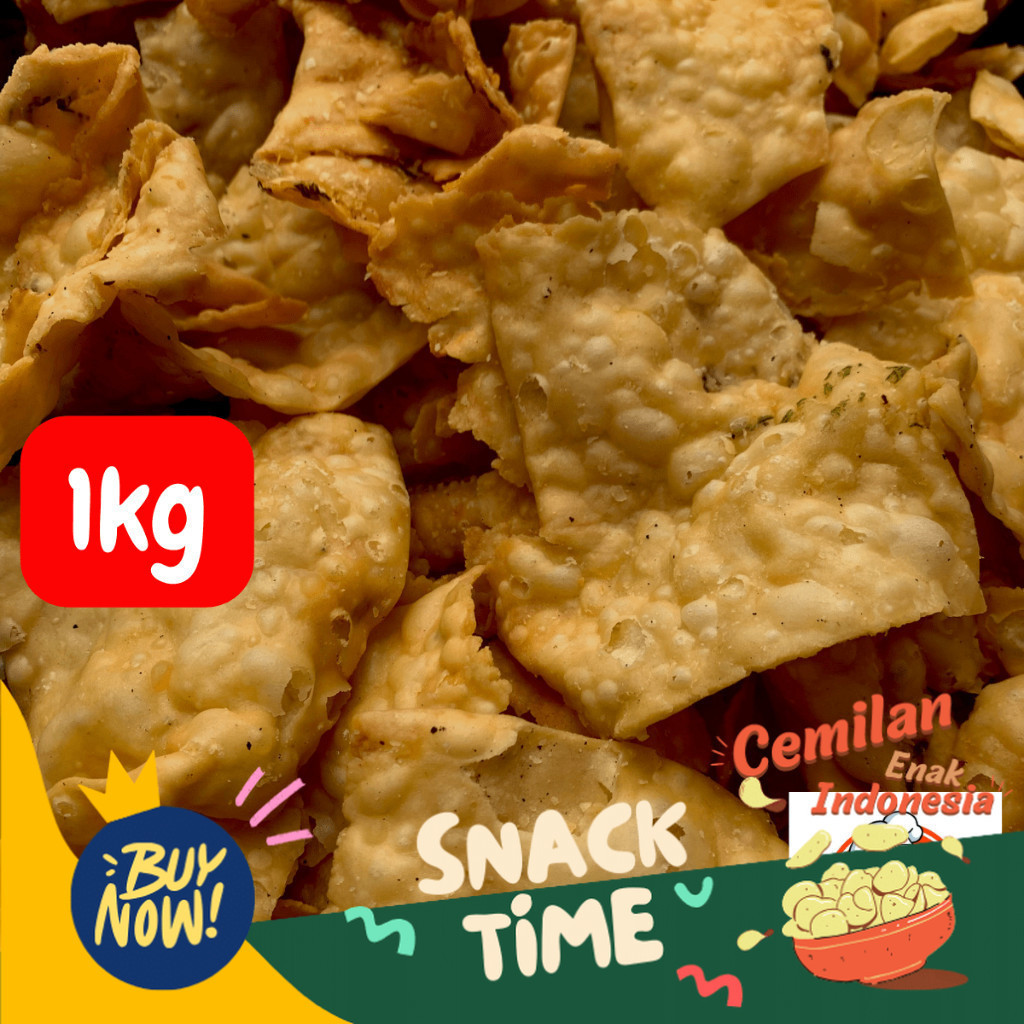 

Special Diskon Keripik Pangsit Bawang Goreng 1kg Snack Kiloan Cemilan Camilan Lebaran Makanan Ringan Jajanan Jadul Murah