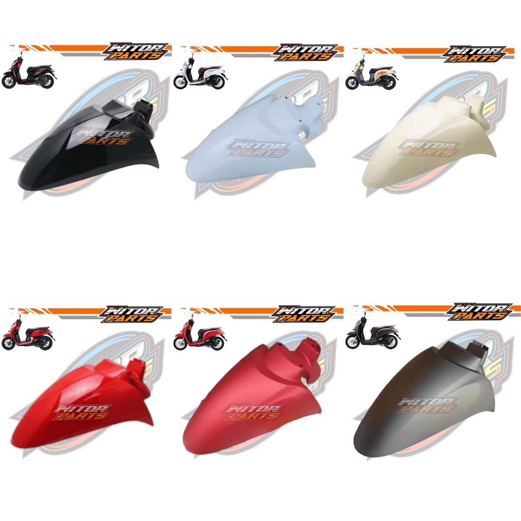 Spakbor Slebor Depan Honda Scoopy Fi Esp New K93 2017 2018 2019 2020 Ring 12 / Spakbor Depan Honda S