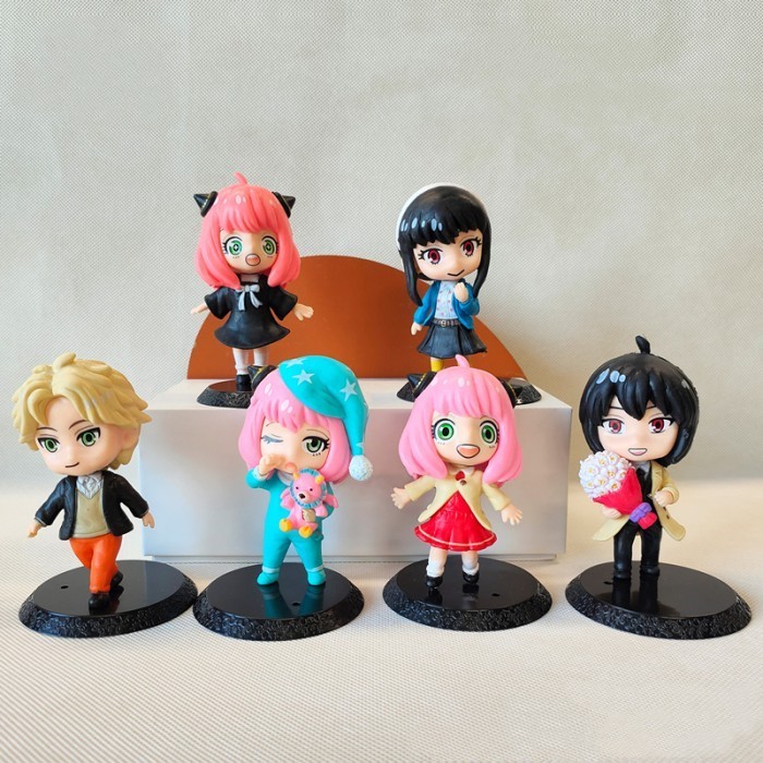 [ON1C_MALL] PROMO TERBATAS Figure Spy × Family Anya Loid Yor Forger set 6 PCS  Spy x Family 6D COD