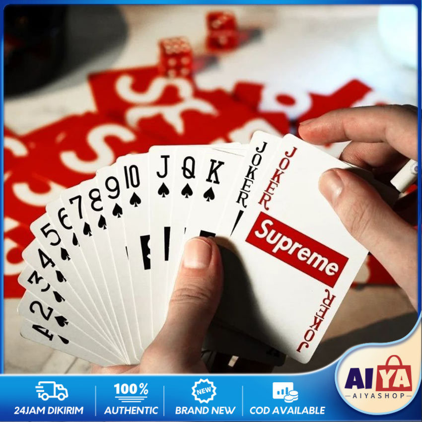 Kartu Poker Remi Plastik Waterproof Supreme Poker Card