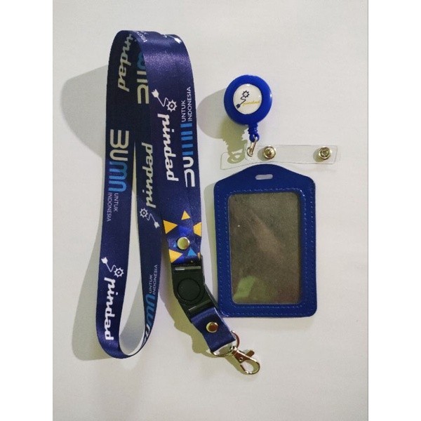 

tali id card Pindad BUMN terbaru lanyard printing satuan READY STOK