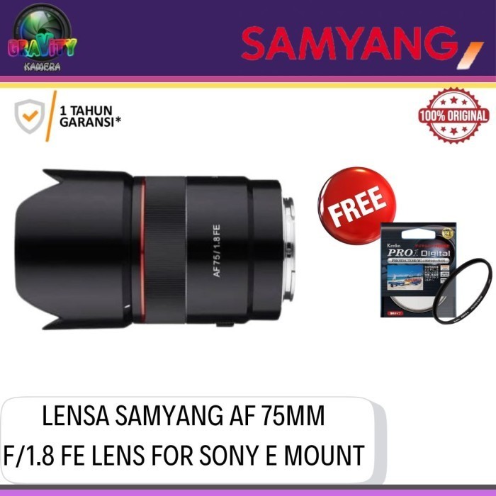 LENSA SAMYANG AF 75MM F1.8 FE / SAMYANG AF 75MM F1.8 FE
