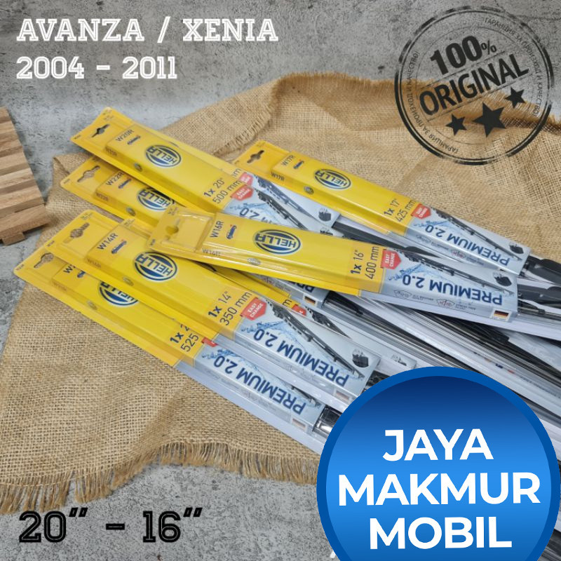 WIPER BLADE MOBIL AVANZA / XENIA 2004 - 2011 HELLA PREMIUM 20" - 16" ORIGINAL