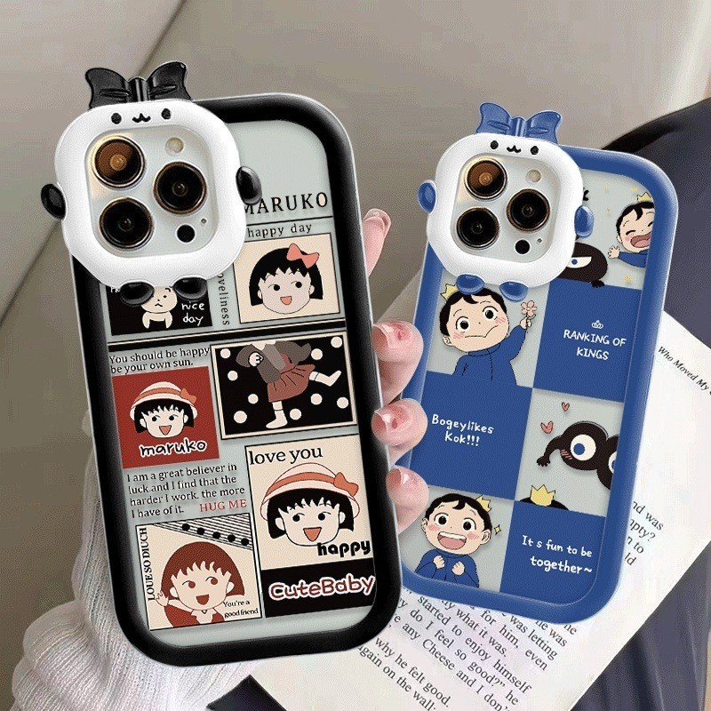 Casing ponsel motif Bunga Sakura dan Porgy IPhone 6/7/8 6+/7+/8+ X/XS XS MAX 11/XR 11 Pro 11 Pro Max