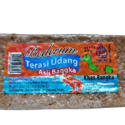 

terasi udang asli toboali 45g