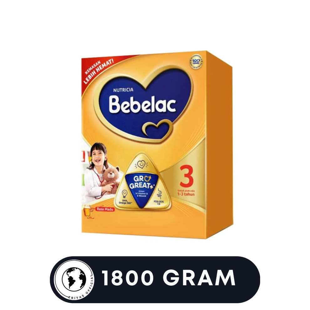 Susu Bebelac 3 untuk 1-3 Tahun 1800 Gr Gram - VANILA