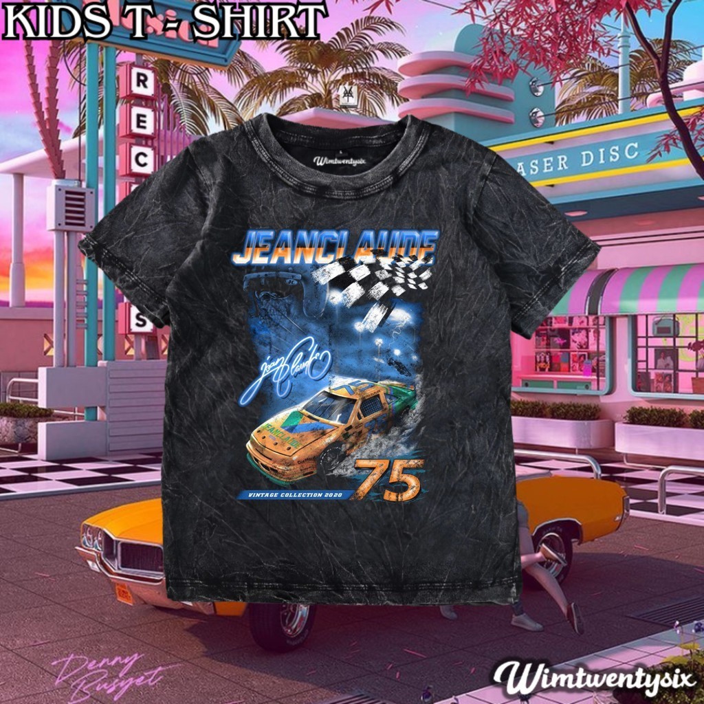 kaos nascar jeanci washing vintage tee | kaos anak | baju anak