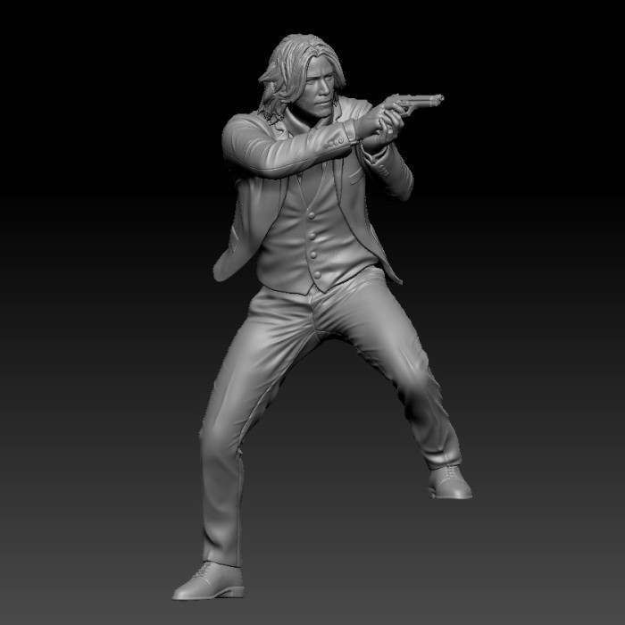 RSK figure skala 1/64 john wick shot gun