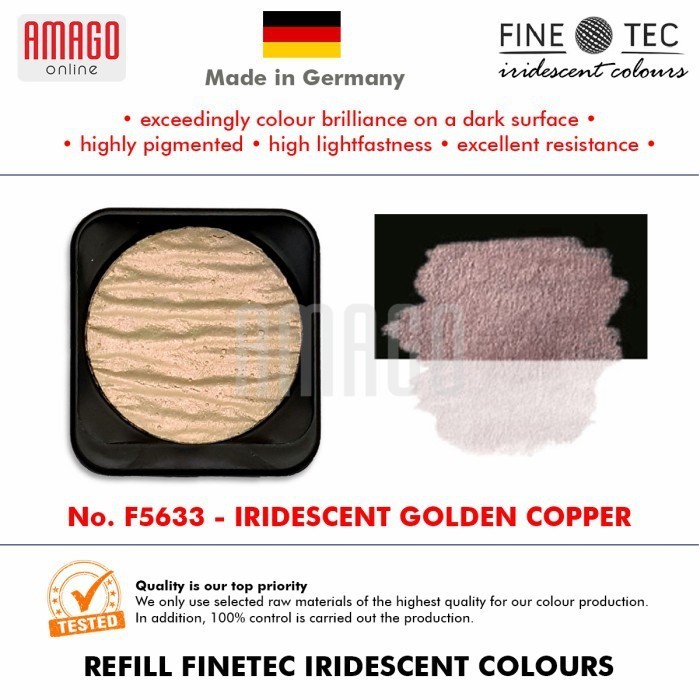 

FINETEC - Iridescent Watercolour - Golden Copper - 30mm - F5633