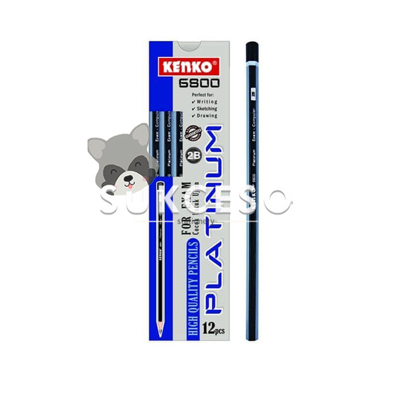 

Kenko Pensil 2B 6800 Platinum / Pensil 2B Kenko